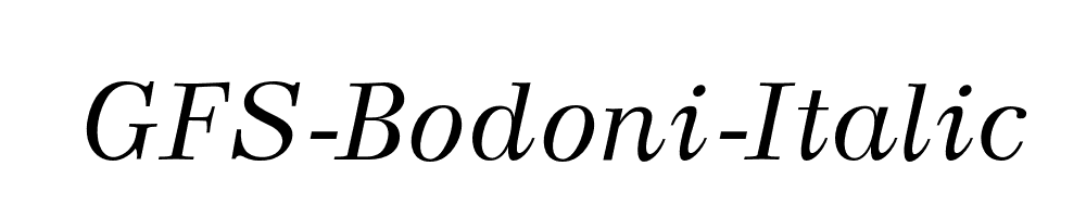 GFS-Bodoni-Italic