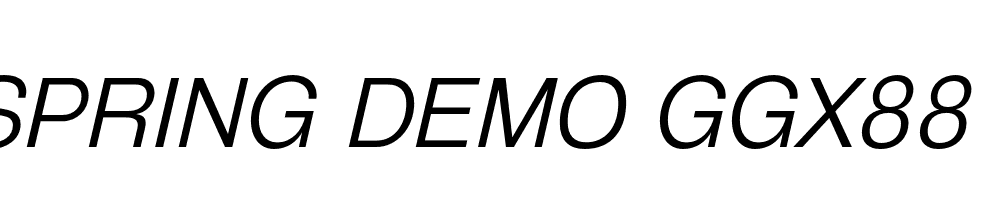  DEMO GGX88 Lt Italic