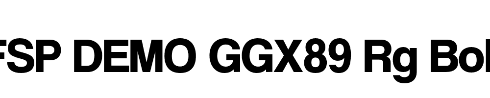 FSP DEMO GGX89 Rg Bold