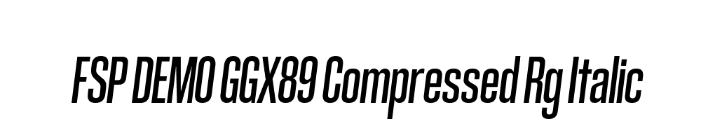 FSP DEMO GGX89 Compressed Rg Italic