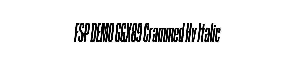 FSP DEMO GGX89 Crammed Hv Italic