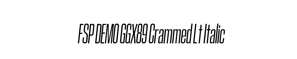 FSP DEMO GGX89 Crammed Lt Italic