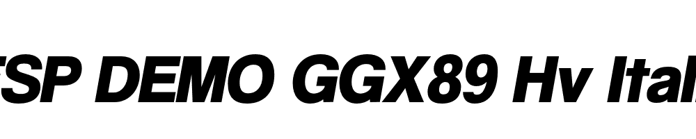 FSP DEMO GGX89 Hv Italic