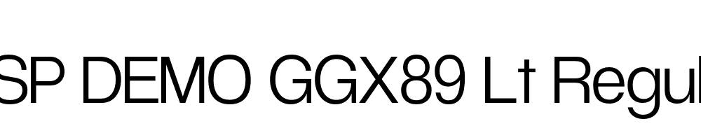 FSP DEMO GGX89 Lt Regular