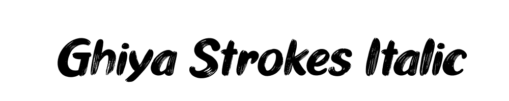 Ghiya-Strokes-Italic