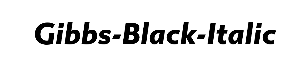 Gibbs-Black-Italic