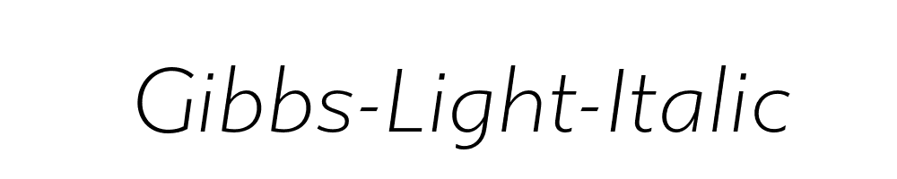 Gibbs-Light-Italic