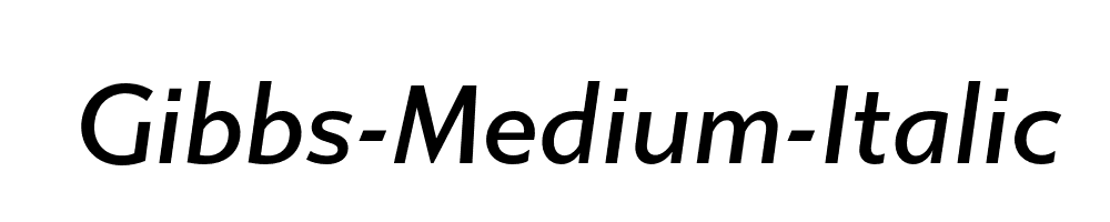 Gibbs-Medium-Italic