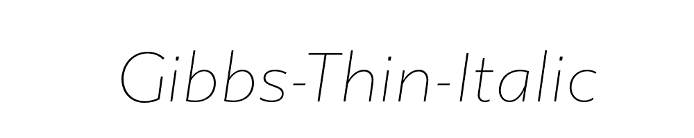 Gibbs-Thin-Italic