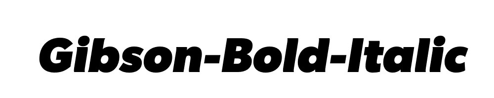 Gibson-Bold-Italic