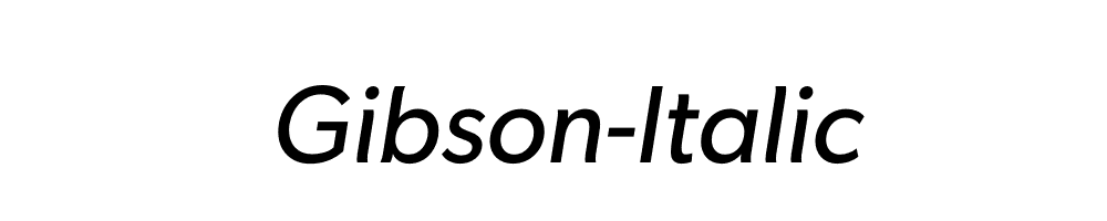 Gibson-Italic