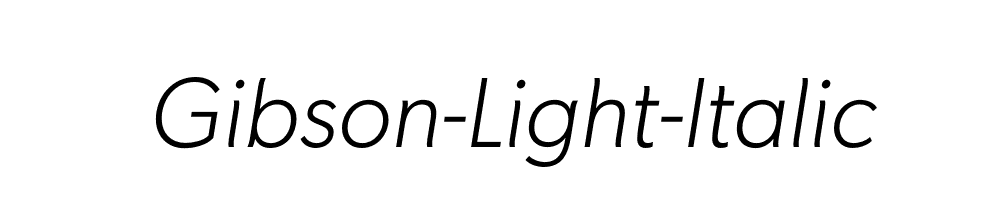 Gibson-Light-Italic