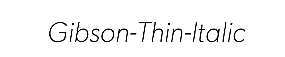 Gibson-Thin-Italic