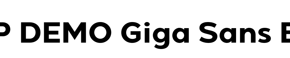 FSP DEMO Giga Sans Bold