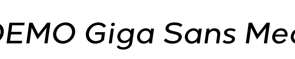 FSP DEMO Giga Sans Med Italic