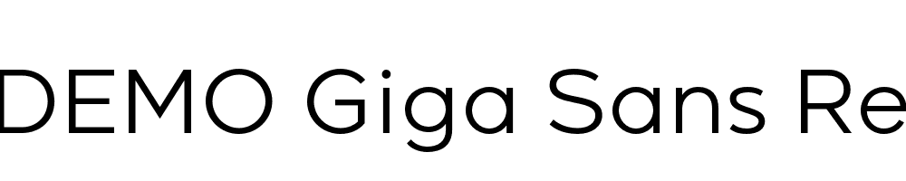 FSP DEMO Giga Sans Regular