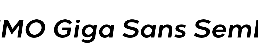 FSP DEMO Giga Sans SemBd Italic