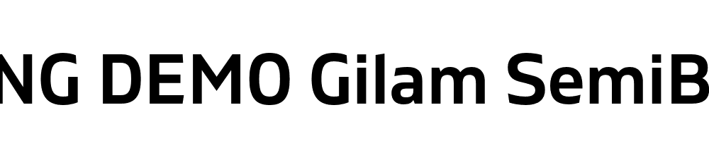  DEMO Gilam SemiBold Regular