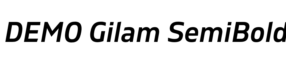  DEMO Gilam SemiBold Italic Regular