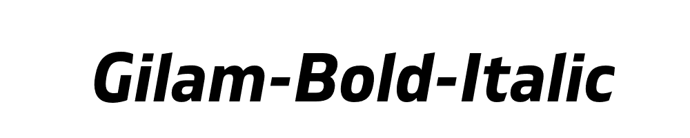 Gilam-Bold-Italic