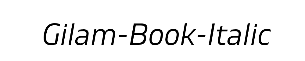 Gilam-Book-Italic