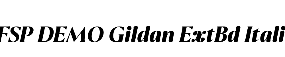 FSP DEMO Gildan ExtBd Italic