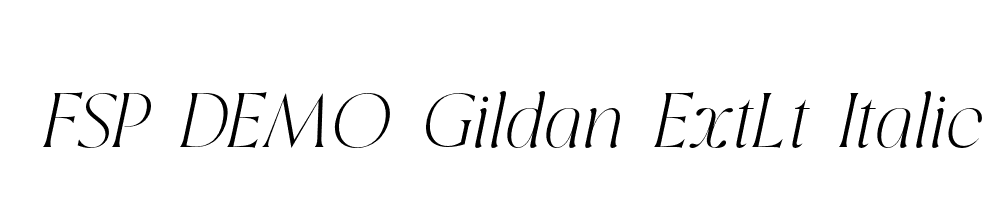 FSP DEMO Gildan ExtLt Italic