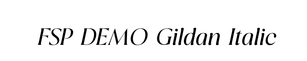 FSP DEMO Gildan Italic