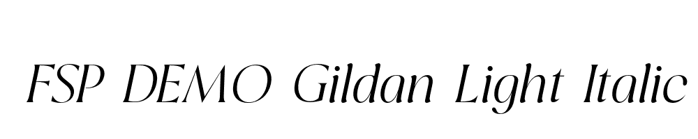 FSP DEMO Gildan Light Italic