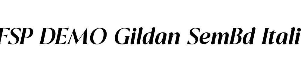 FSP DEMO Gildan SemBd Italic