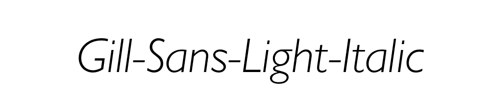 Gill-Sans-Light-Italic