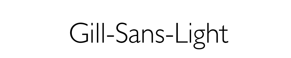 Gill-Sans-Light