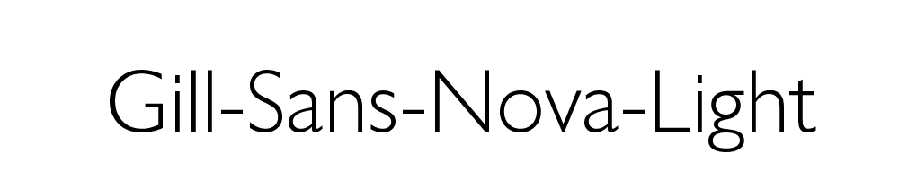 Gill-Sans-Nova-Light