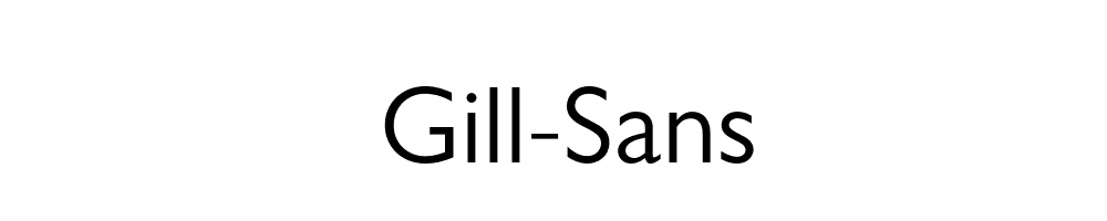 Gill-Sans