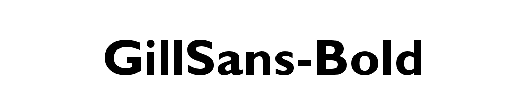 GillSans-Bold