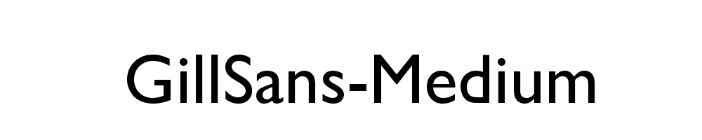 GillSans-Medium