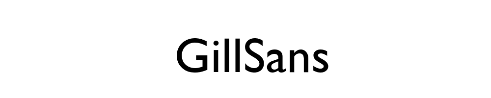 GillSans