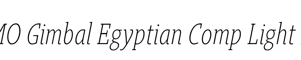  DEMO Gimbal Egyptian Comp Light Italic