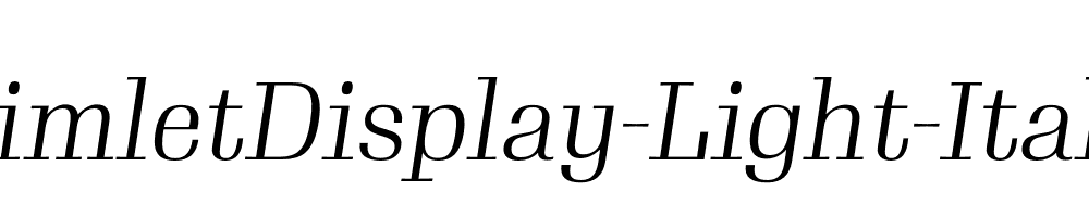 GimletDisplay-Light-Italic