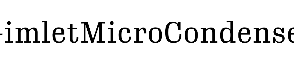 GimletMicroCondensed