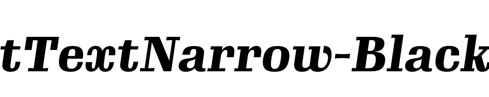 GimletTextNarrow-Black-Italic