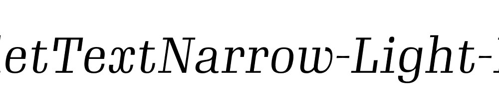 GimletTextNarrow-Light-Italic