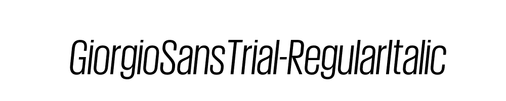 GiorgioSansTrial-RegularItalic