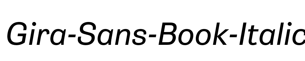 Gira-Sans-Book-Italic