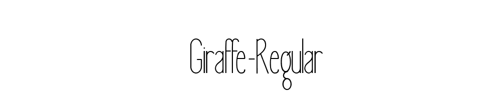 Giraffe-Regular