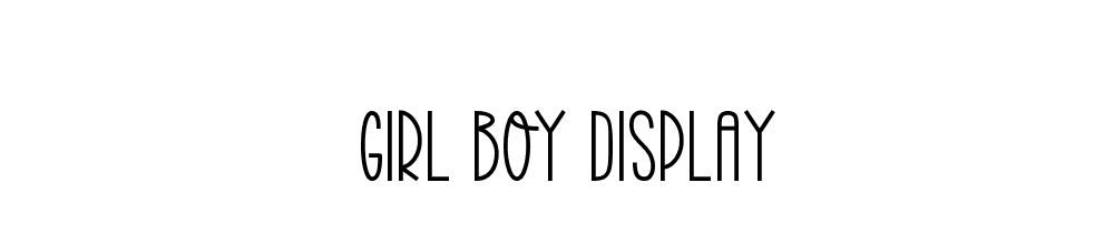 Girl Boy Display