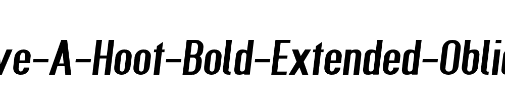 Give-A-Hoot-Bold-Extended-Oblique