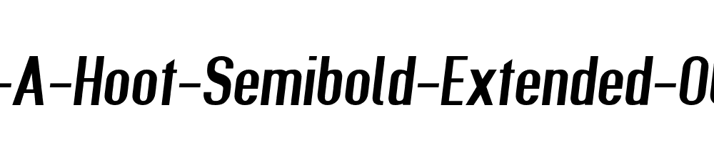 Give-A-Hoot-Semibold-Extended-Oblique