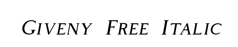 Giveny-Free-Italic