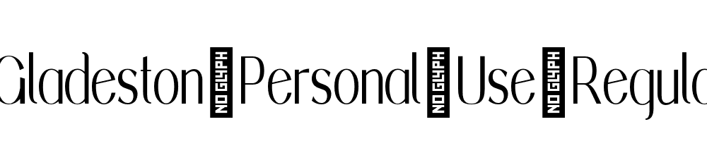 Gladeston-Personal-Use-Regular